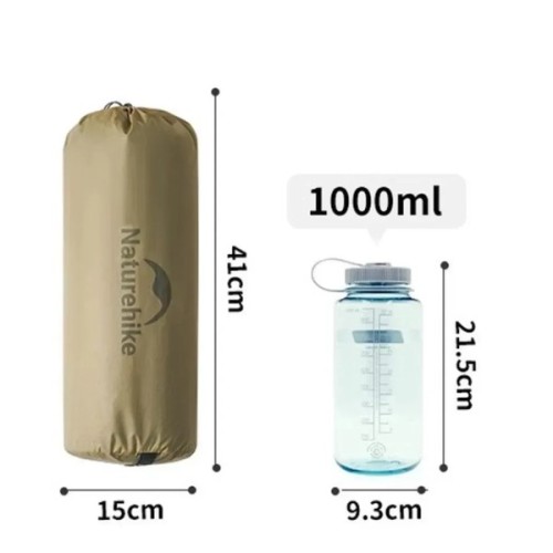 Намет Naturehike надлегкий двомісний Mongar CNK2550WS016, 15D, сiрий (6927595770504)