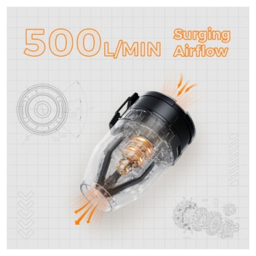 Ліхтар Flextail Max Pump 3 з функцією насосу чорний (MP3G650-BK-i)