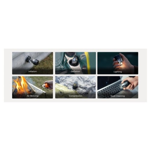 Ліхтар Flextail Max Pump 3 з функцією насосу чорний (MP3G650-BK-i)