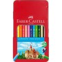 Олівці кольорові Faber-Castell Window Замок, металева коробка, 12 кольорів (115801) (27984)