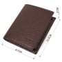 Гаманець Bond Accessories З натуральної шкіри Коричневий (21993)