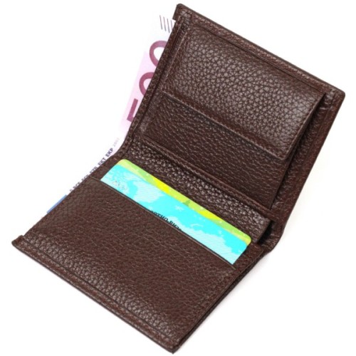 Гаманець Bond Accessories З натуральної шкіри Коричневий (21993)