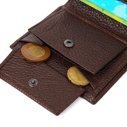 Гаманець Bond Accessories З натуральної шкіри Коричневий (21993)