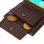 Гаманець Bond Accessories З натуральної шкіри Коричневий (21993)