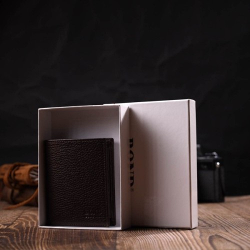 Гаманець Bond Accessories З натуральної шкіри Коричневий (21993)