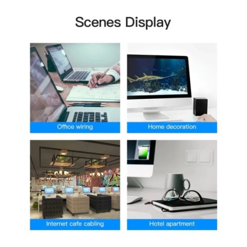 Патч-корд 5м, RJ-45 cat 5e UTP blue Vention (VAP-A10-S500)