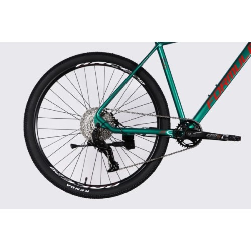 Велосипед Formula 29" ZEPHYR 1.0 HDD рама-21" AL 2026 темно-сріблястий з зеленим (OPS-FR-29-453)