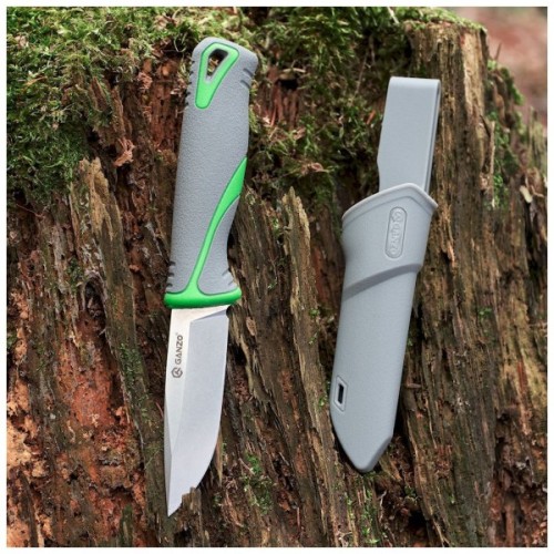 Ніж Ganzo G807-GY Сірий з ножнами (G807GY)