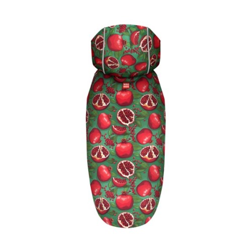 Дощовик для тварин WAUDOG Clothes Накидка з капюшоном Гранати XL (359-4052)