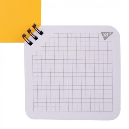 Блокнот Yes 110x110 мм 80 аркушів на cпіралі Melt smile клітинка (151815)