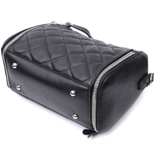 Сумка Vintage З натуральної шкіри Чорна (22667)