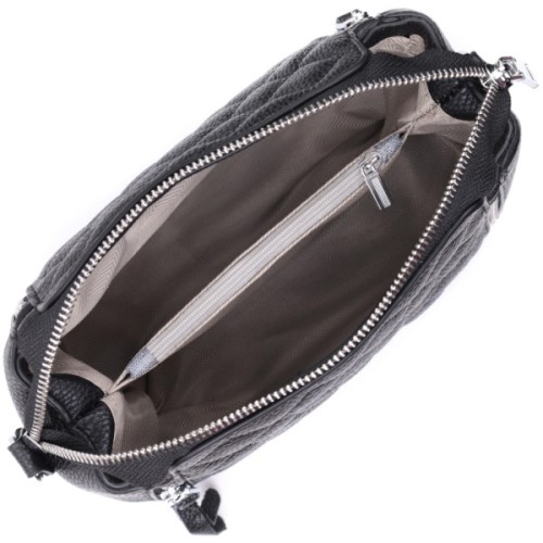 Сумка Vintage З натуральної шкіри Чорна (22667)