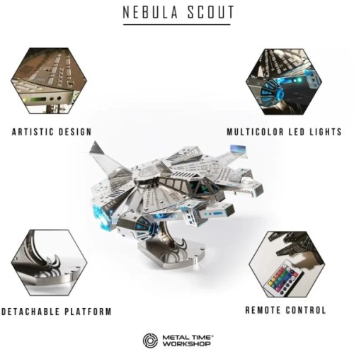 Конструктор Metal Time Колекцiйна модель Nebula Scout Spaceship Зореліт (MT098)