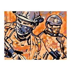 Картина по номерам Rosa Безстрашні воїн 35 х 45 см (4823098530831)