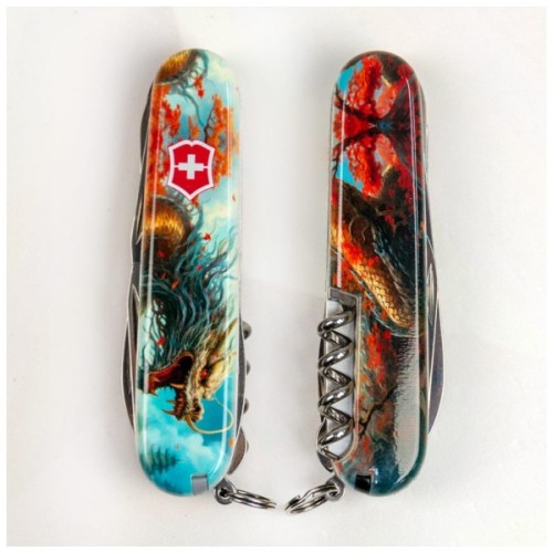 Ніж Victorinox Huntsman Zodiac 91 мм Бойовий дракон (1.3713.7_Z3230p)