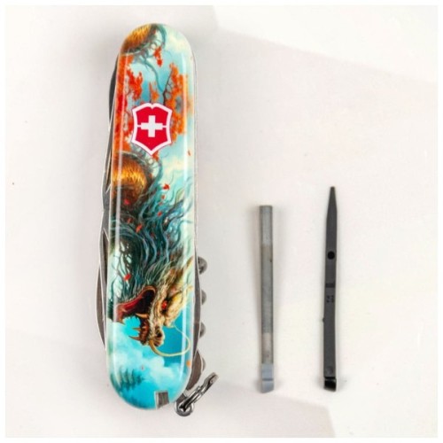 Ніж Victorinox Huntsman Zodiac 91 мм Бойовий дракон (1.3713.7_Z3230p)