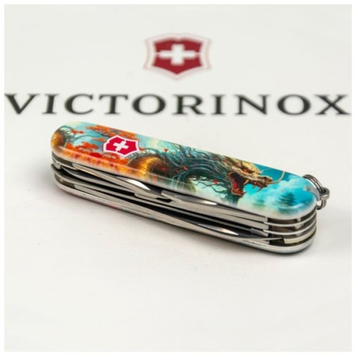 Ніж Victorinox Huntsman Zodiac 91 мм Бойовий дракон (1.3713.7_Z3230p)