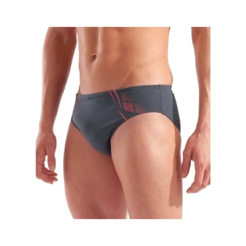 Плавки Arena Poseidonia Swim Briefs 009075-504 сірий, рожевий 80 (3468337621942)