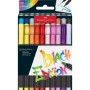 Фломастери Faber-Castell пензлики Black Edition, 20 кольорів (32356)