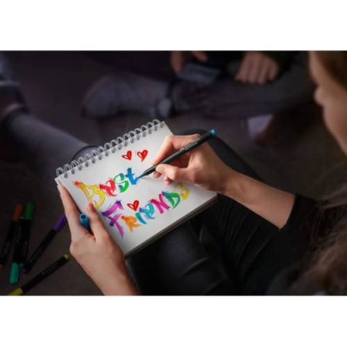 Фломастери Faber-Castell пензлики Black Edition, 20 кольорів (32356)
