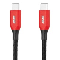 Дата кабель USB-C to USB-C 1.0m 100W black 2E (2E-CC100-WH)
