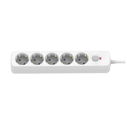 Мережевий фільтр живлення ColorWay CCA-3G1MM 5 розеток, 2m White (CW-PSEA1052W)
