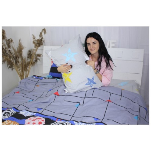 Постільна білизна MirSon Бязь 17-0264 Rainbow 200х220 (2200002034425)