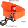 Повідець для собак WAUDOG Waterproof S Ш 15 мм Д 183 см помаранчевий (27354)