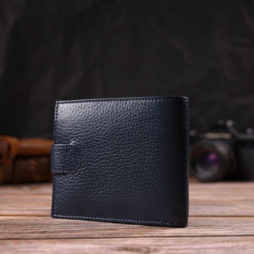 Гаманець Canpellini З натуральної шкіри Синій (21879)