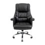 Офісне крісло Richman Конгрес Хром M-2 Широкий (Anyfix Wide) Шкіра Люкс Чорна (IM0000009)