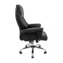 Офісне крісло Richman Конгрес Хром M-2 Широкий (Anyfix Wide) Шкіра Люкс Чорна (IM0000009)