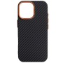 Чохол до мобільного телефона Armorstandart LikeCarbon2 SE MagCase Apple iPhone 17 Black Orange (ARM89160)