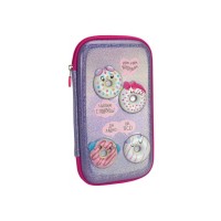 Пенал Cool For School 1 відділення з відворотами Пурпурний (CF87290)