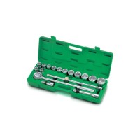 Набір інструментів Toptul з тріскачкою 3/4" 17шт. (12-гр.) (GCAI1702)