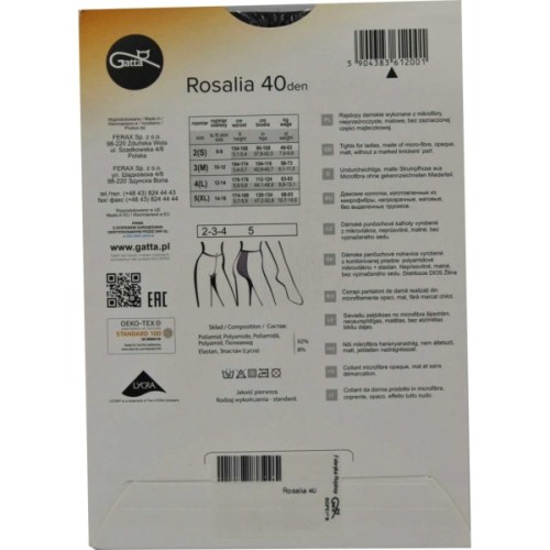 Колготи Gatta Rosalia 40 Den Nero - 2 (5900042047825)