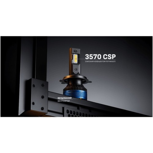 Автолампа PULSO LED-chips 3570 CSP/9-30V/2*65W/13000Lm/6000k (LC3-H4)