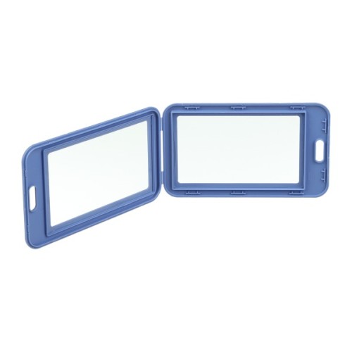 Бейдж Buromax вертикальний, 69 х 111мм, PP+PVC, синьо-сірий (BM.5414-95)