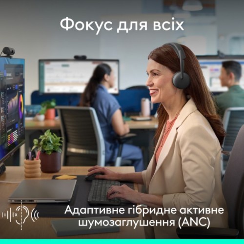 Навушники Logitech Zone Wireless 2 ES Busines Graphite (981-001498)