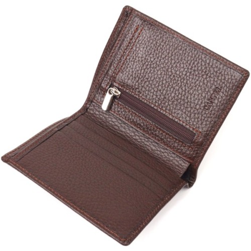 Гаманець Canpellini З натуральної шкіри Коричневе (21498)