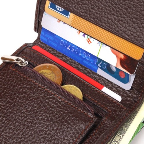 Гаманець Canpellini З натуральної шкіри Коричневе (21498)