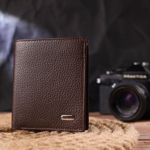 Гаманець Canpellini З натуральної шкіри Коричневе (21498)