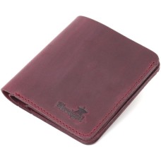 Портмоне Shvigel Шкіряне Бордове (16604)