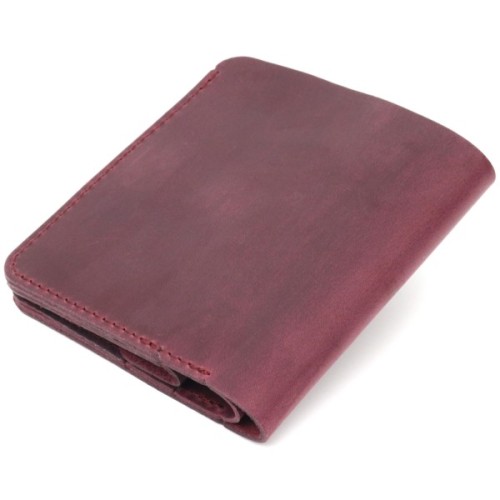 Портмоне Shvigel Шкіряне Бордове (16604)