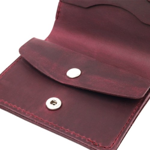 Портмоне Shvigel Шкіряне Бордове (16604)
