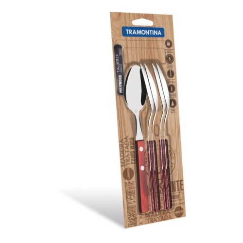 Столова ложка Tramontina Polywood 6 шт Червоне дерево (21103/670)