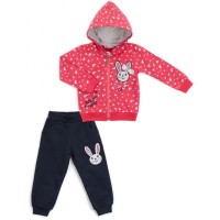 Спортивний костюм дитячий Breeze з сердечками (14427-92G-coral)