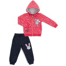 Спортивний костюм дитячий Breeze з сердечками (14427-92G-coral)