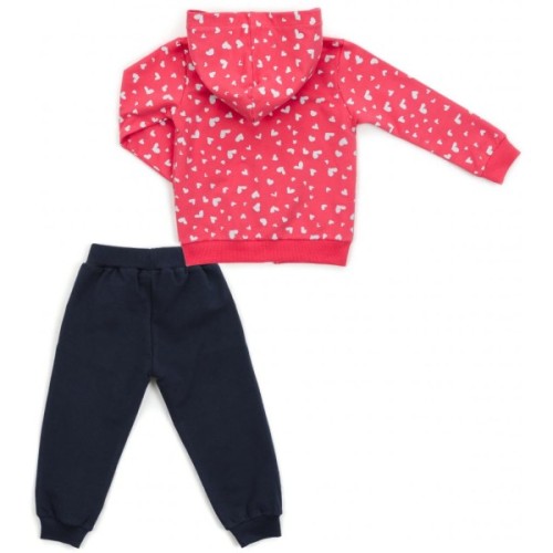 Спортивний костюм дитячий Breeze з сердечками (14427-92G-coral)