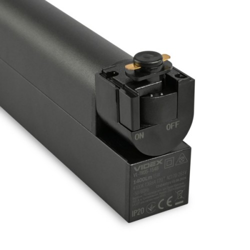 Світильник Videx TR05 15W 4100K 220V чорний (VL-TR05-154B)