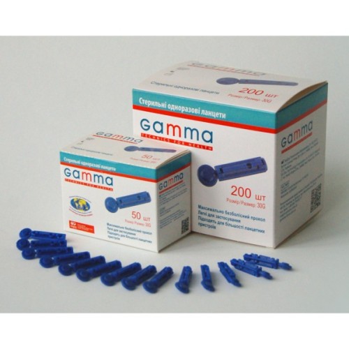 Ланцети Gamma 200 шт. (7640162324656)